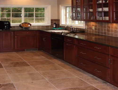 Kitchen Floor and Backsplash